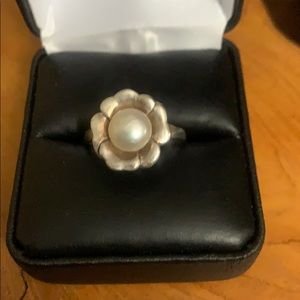 Sterling Pearl ring
